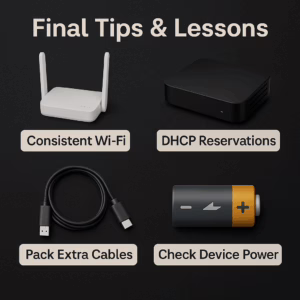 Final tips and lessons