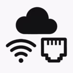 Network icons graphic