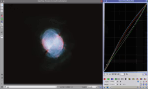 Curves Transformation preview of M 27 with transformations applied